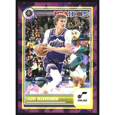 2023-24 Hoops Premium Stock Purple Ice Prizm #14 Lauri Markkanen