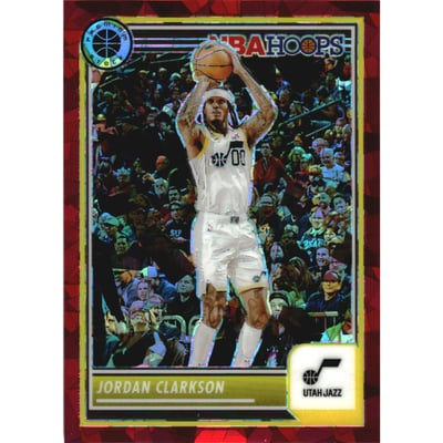 2023-24 Hoops Premium Stock Red Ice Prizm #186 Jordan Clarkson
