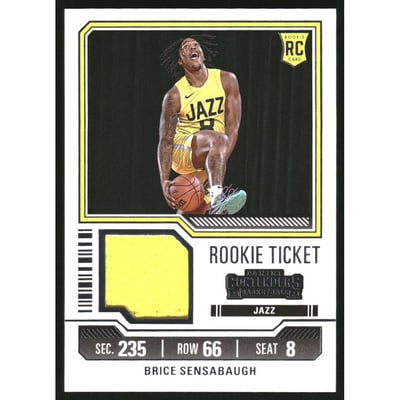 2023-24 Panini Contenders Rookie Ticket Swatches #24 Brice Sensabaugh