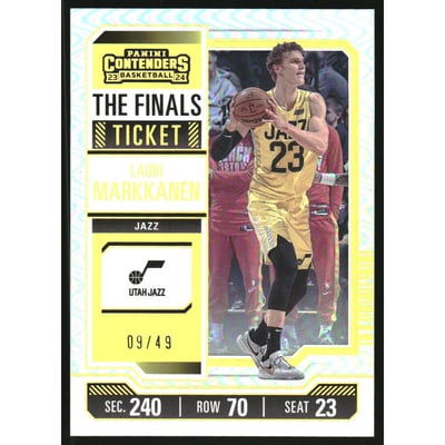 2023-24 Panini Contenders The Finals Ticket #3 Lauri Markkanen