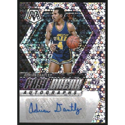 2023-24 Panini Mosaic Autographs Fast Break #51 Adrian Dantley