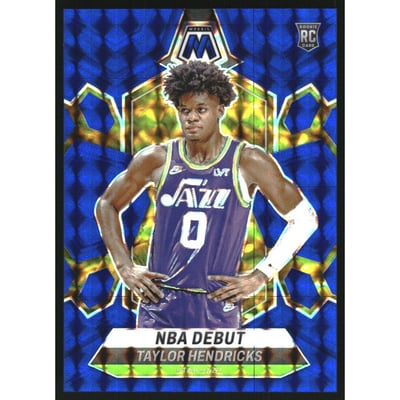 2023-24 Panini Mosaic Mosaic Blue #261 Taylor Hendricks/NBA Debut