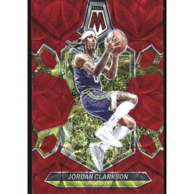 2023-24 Panini Mosaic Mosaic Red International #42 Jordan Clarkson