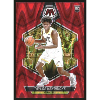 2023-24 Panini Mosaic Red Seismic #221 Taylor Hendricks