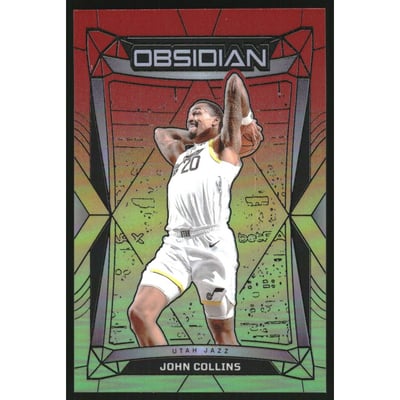 2023-24 Panini Obsidian Electric Etch Reggae Flood #12 John Collins