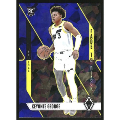 2023-24 Panini Phoenix Fade To Black Phoenix Blue Ice #17 Keyonte George
