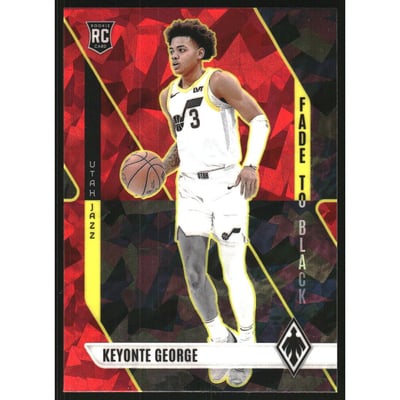 2023-24 Panini Phoenix Fade To Black Phoenix Red Ice #17 Keyonte George