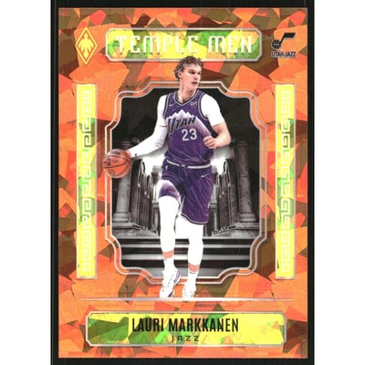 2023-24 Panini Phoenix Temple Men Phoenix Orange Ice #24 Lauri Markkanen