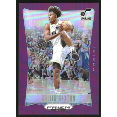 2023-24 Panini Prizm Deca Prizms Purple #193 Collin Sexton