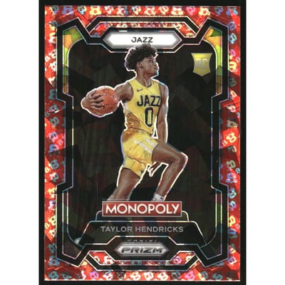 2023-24 Panini Prizm Monopoly Free Parking #86 Taylor Hendricks