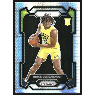2023-24 Panini Prizm Prizms Hyper #177 Brice Sensabaugh