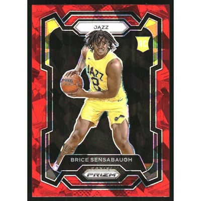 2023-24 Panini Prizm Prizms Red Ice #177 Brice Sensabaugh