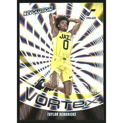 2023-24 Panini Revolution Vortex Sunburst #10 Taylor Hendricks