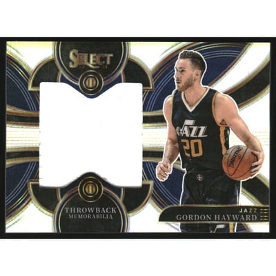 2023-24 Select Throwback Memorabilia #9 Gordon Hayward