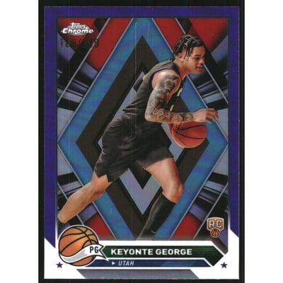 2023-24 Topps Chrome Purple Refractors #153 Keyonte George