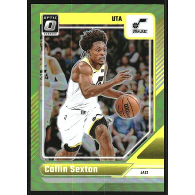 2024-25 Donruss Optic Lime Green #151 Collin Sexton