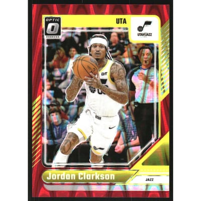 2024-25 Donruss Optic Red Seismic #122 Jordan Clarkson