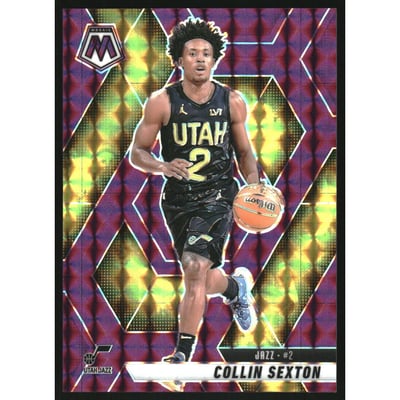 2024-25 Panini Mosaic Mosaic Purple #166 Collin Sexton