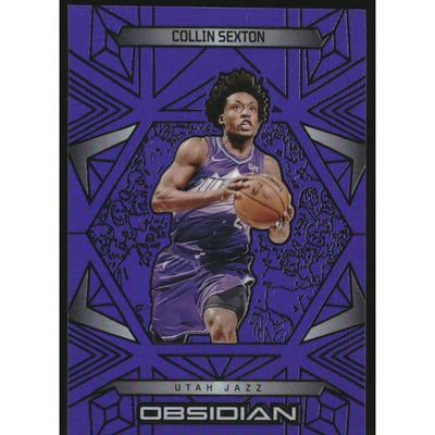 2024-25 Panini Obsidian Electric Etch Purple Flood #41 Collin Sexton