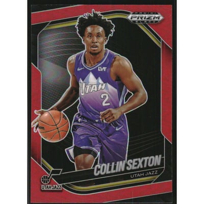 2024-25 Panini Prizm Black Prizms Red #25 Collin Sexton