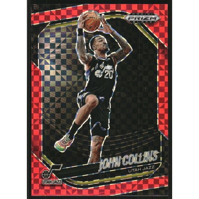2024-25 Panini Prizm Black Prizms Red Power #44 John Collins
