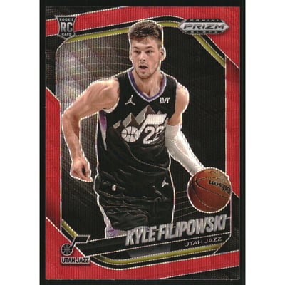 2024-25 Panini Prizm Black Prizms Ruby Wave #125 Kyle Filipowski