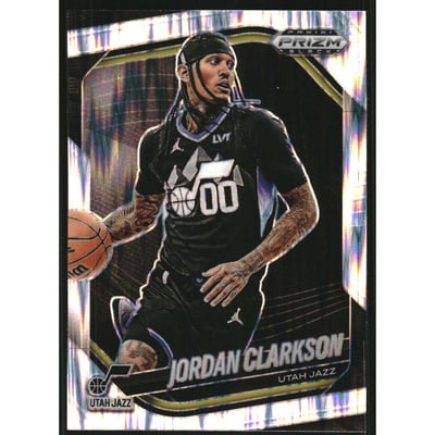 2024-25 Panini Prizm Black Prizms Skewed #19 Jordan Clarkson