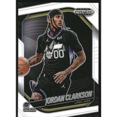 2024-25 Panini Prizm Black Prizms White #19 Jordan Clarkson