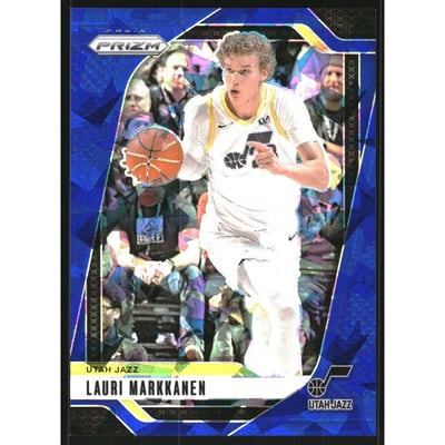2024-25 Panini Prizm Prizms Blue Ice #186 Lauri Markkanen