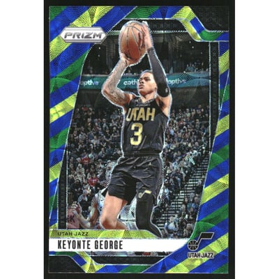 2024-25 Panini Prizm Prizms Choice Blue Yellow and Green #87 Keyonte George