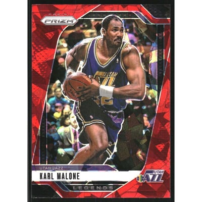 2024-25 Panini Prizm Prizms Red Ice #289 Karl Malone