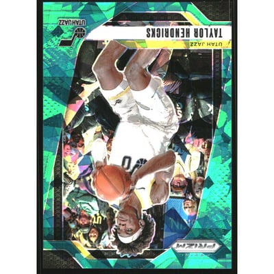 2024-25 Panini Prizm Prizms Teal Ice #32 Taylor Hendricks