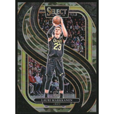 2024-25 Select Green Camo Prizms #136 Lauri Markkanen