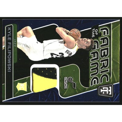 2024-25 Totally Certified Fabric of the Game Rookies Mirror Blue #14 Kyle Filipowski