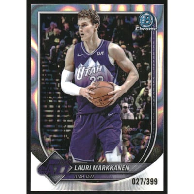2025-26 Bowman Chrome Lava Refractors #BCV112 Lauri Markkanen