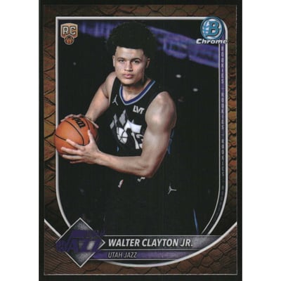 2025-26 Bowman Chrome Reptilian Refractors #BCV18 Walter Clayton Jr.