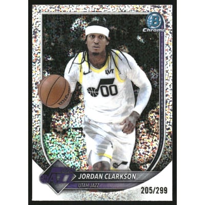 2025-26 Bowman Chrome Speckle Refractors #BCV190 Jordan Clarkson