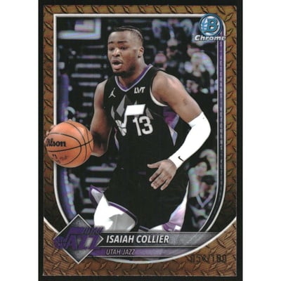 2025-26 Bowman Chrome Steel Metal Refractors #BCV114 Isaiah Collier