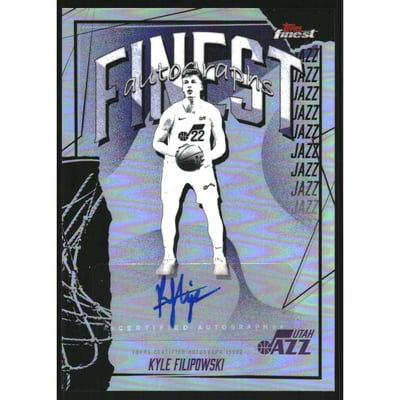 2025-26 Finest Autographs Refractors #FAUKP Kyle Filipowski