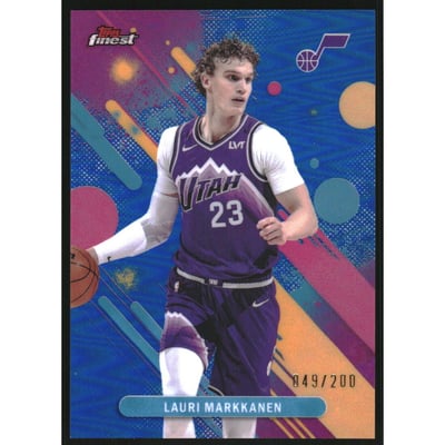 2025-26 Finest Blue Refractors #71 Lauri Markkanen C