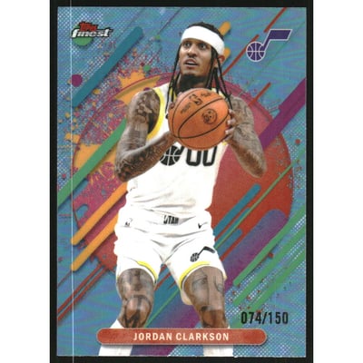 2025-26 Finest Sky Blue Refractors #273 Jordan Clarkson R