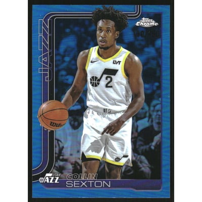 2025-26 Topps Chrome Blue Refractors #210 Collin Sexton