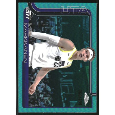2025-26 Topps Chrome Teal Refractors #238 Lauri Markkanen