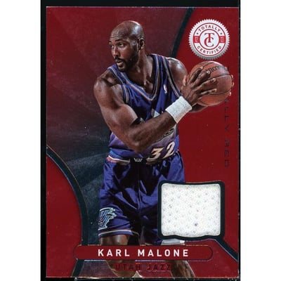 Karl Malone Autographed Trading Cards, Signed Karl Malone 