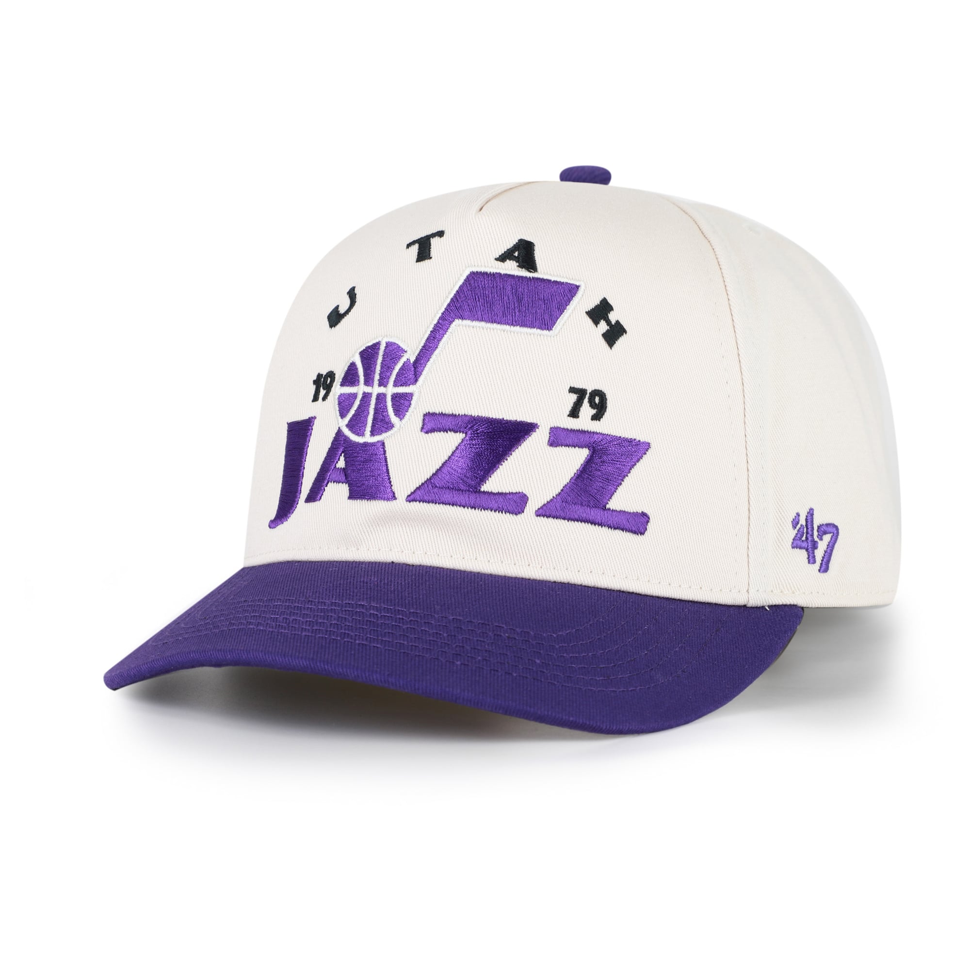 Casquette ajustable Arcitext Hitch '47 Natural Utah Jazz pour homme