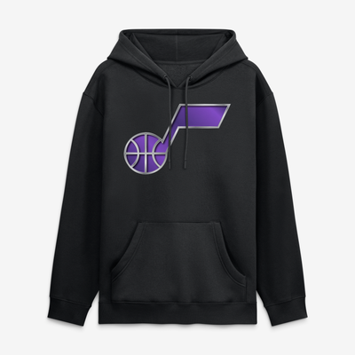 Utah Jazz  Metallic Mascot Hoodie - Black