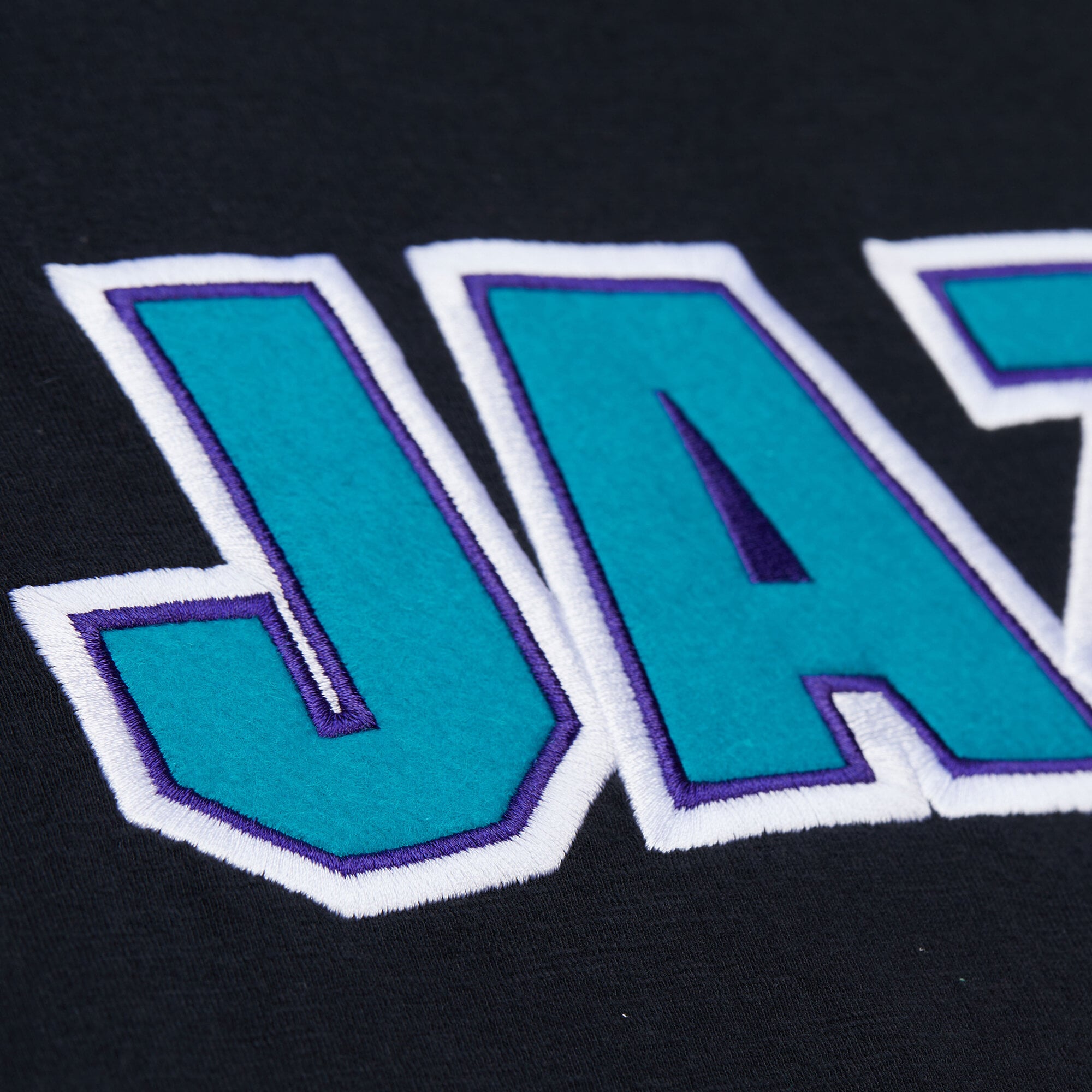 T-shirt Mitchell & Ness noir pour homme, collection Utah Jazz Hardwood Classics Legendary Slub