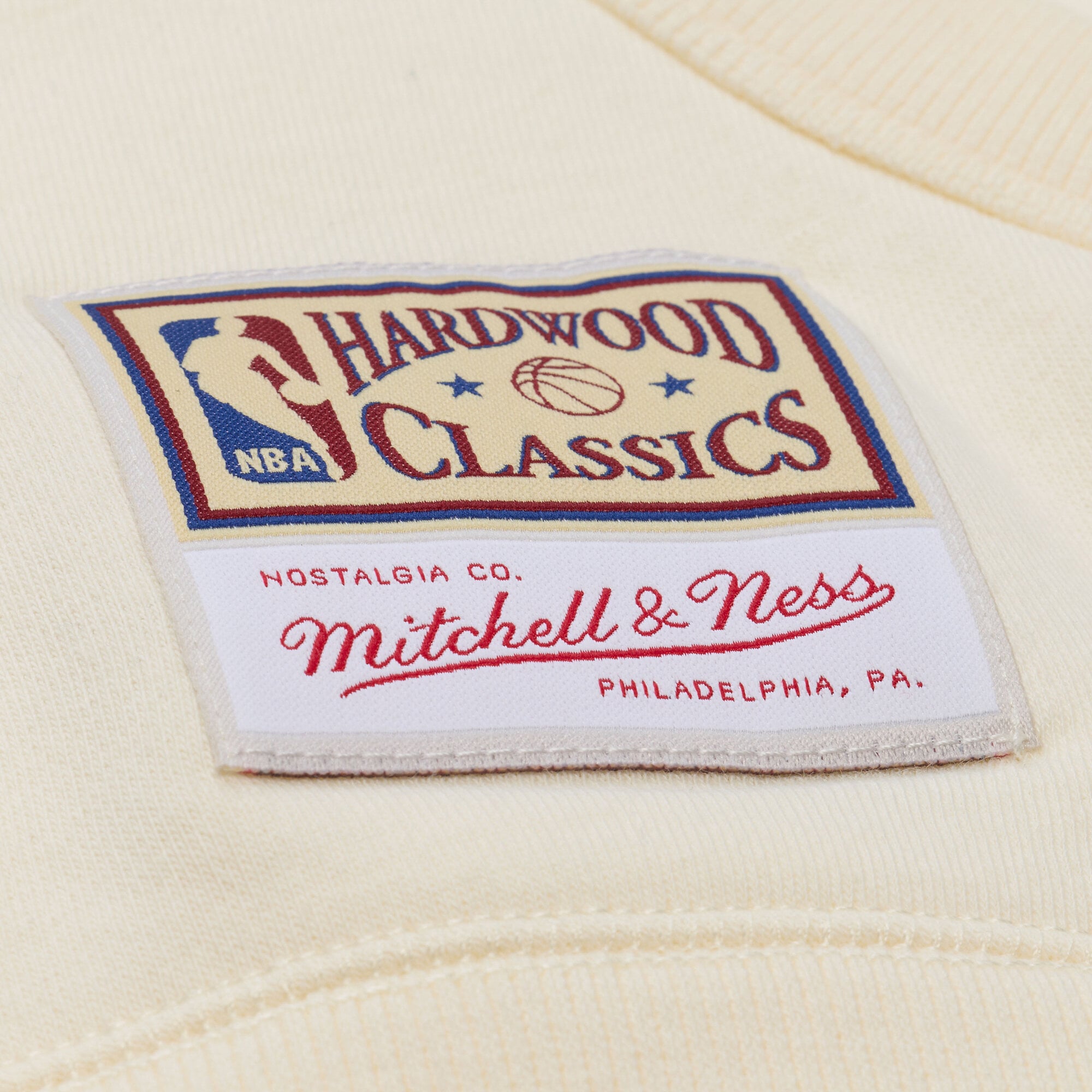 Men's Mitchell & Ness Cream Utah Jazz Walk-Off Fleece Hoodie