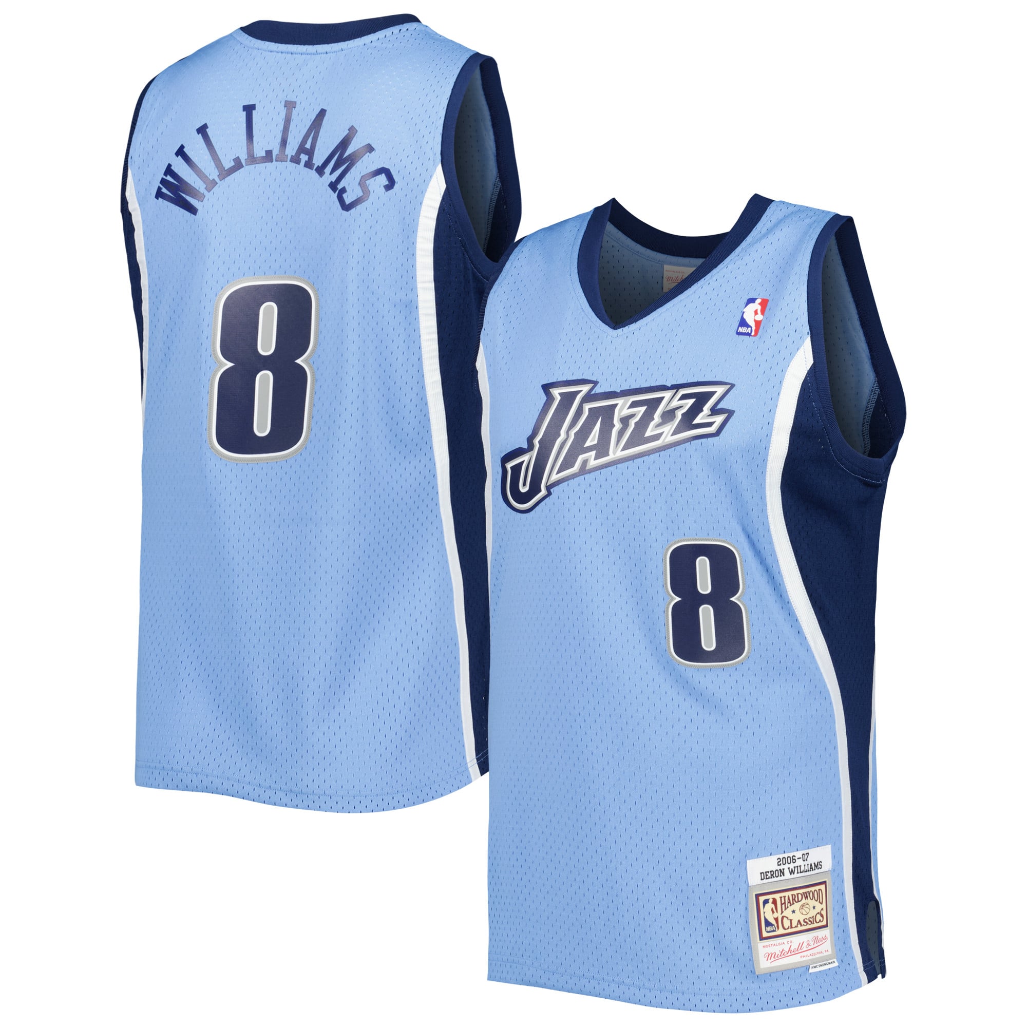 Men's Mitchell & Ness Deron Williams Blue Utah Jazz 2006/07