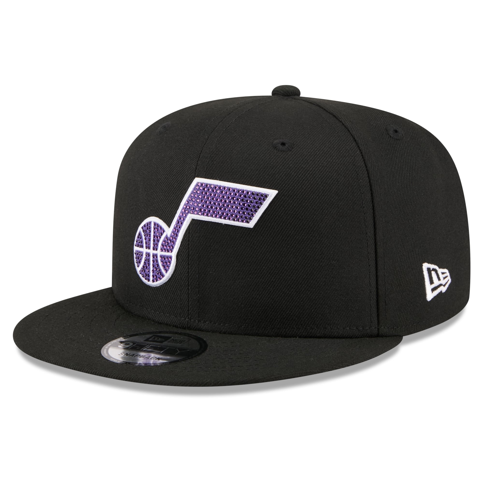 Men's Utah Jazz New Era Black 2026 NBA Draft Crystal 9FIFTY Snapback Hat